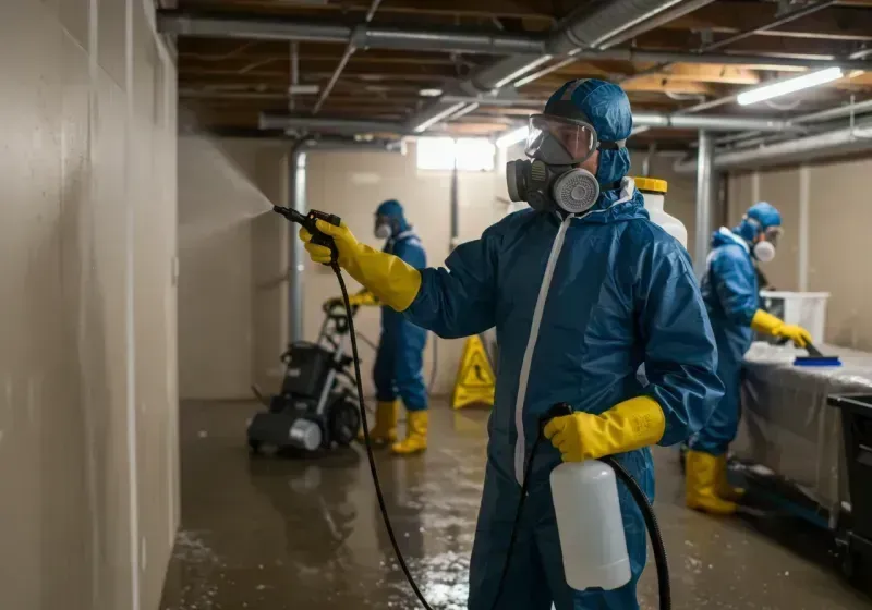 Basement Sanitization and Antimicrobial Treatment process in Beaufort, SC