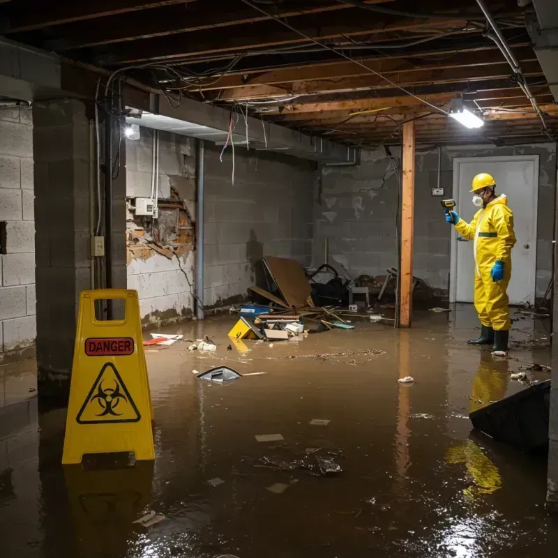 Flooded Basement Electrical Hazard in Beaufort, SC Property